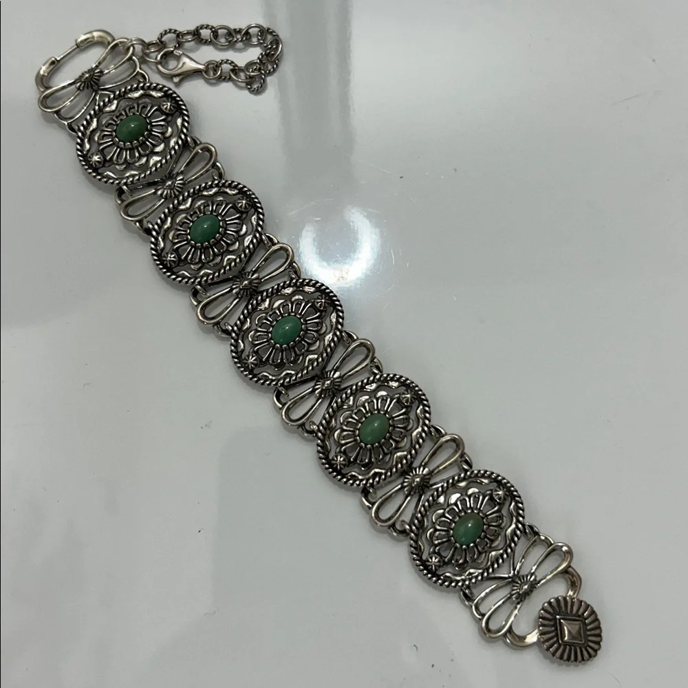NWOT Vintage Design Carolyn Pollack Sterling Silver Utah Veriscite Bracelet